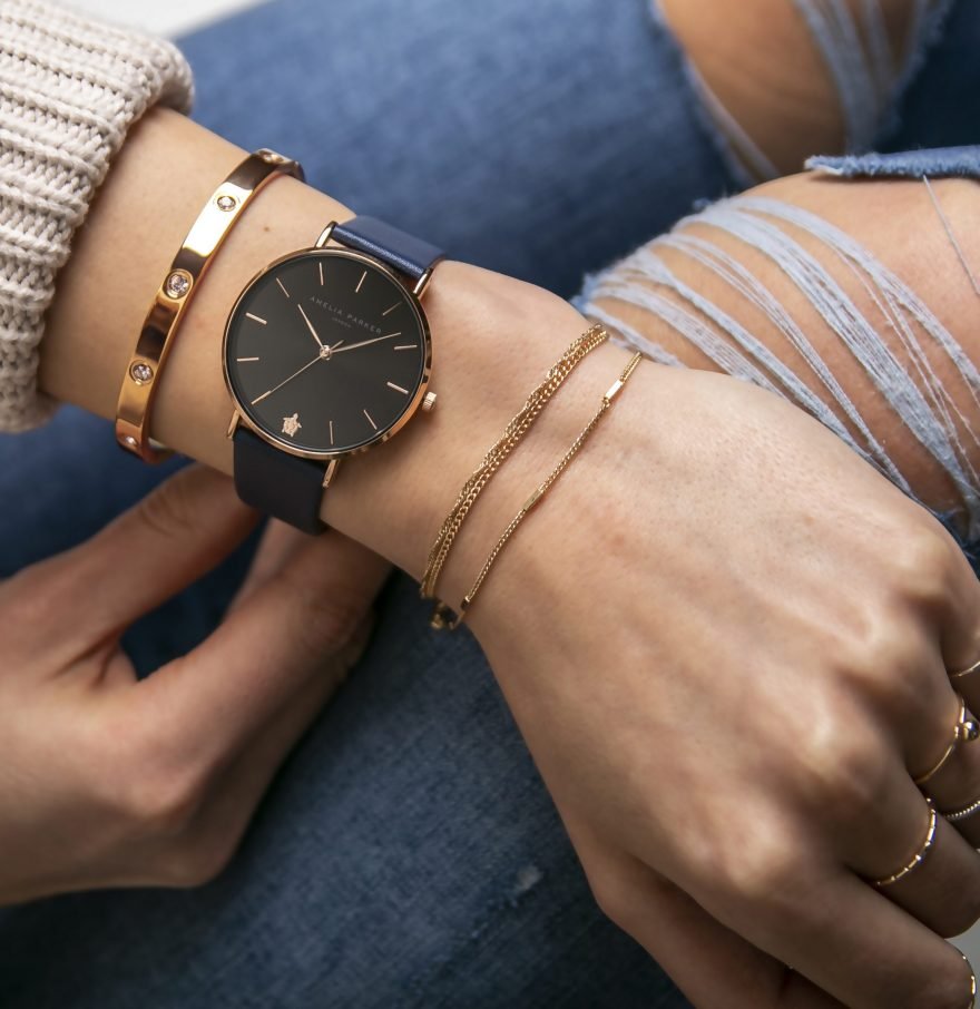 Midnight Moon Dark blue Leather