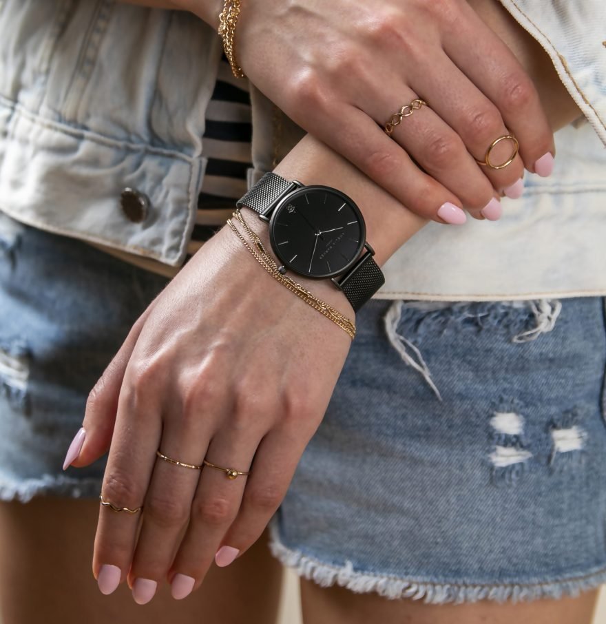 Jet Black Black Mesh