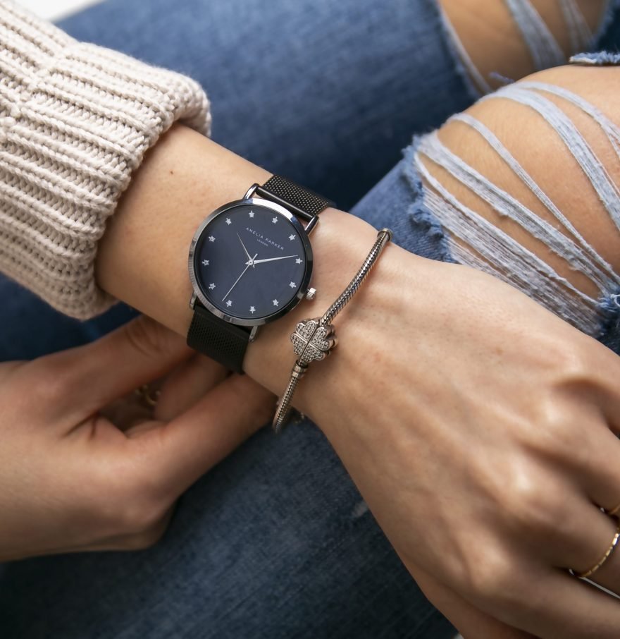 Eternity Blue Black Mesh