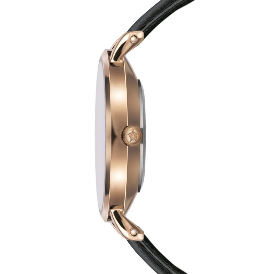 Petite Rose Black Leather