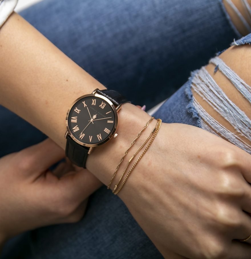 Grand Noir Black Leather