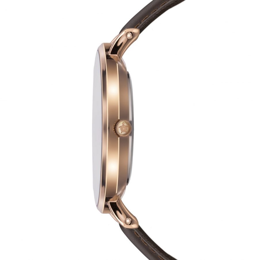 Gold Sky Brown Leather
