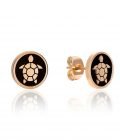 Coralia Earrings in Rose Gold
