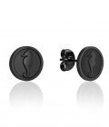 Coralia Earrings in Black