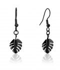 Flora Earrings in Black