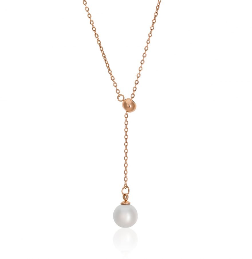 Raindrop Necklace in Rose Gold