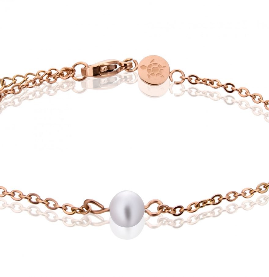 Azure Set in Rose Gold