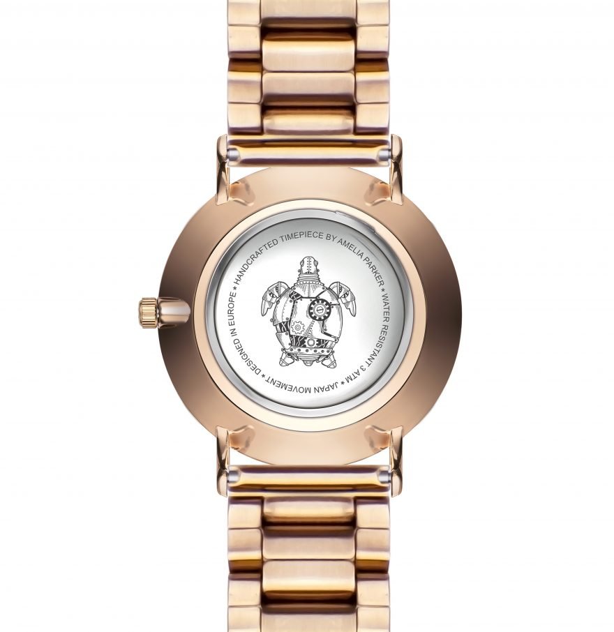Grand Noir Rose gold Link