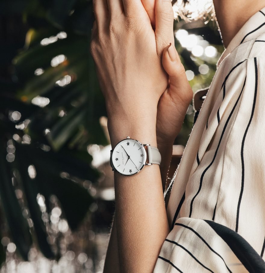 White Reef Grey Leather