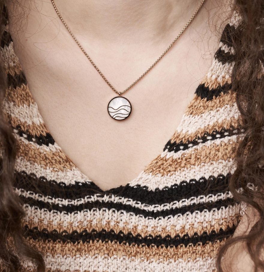 Moonlit Beach  in Rose gold
