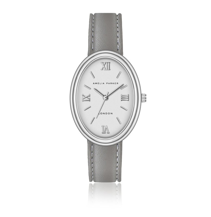 Soraya Silver Padded and stitched smooth