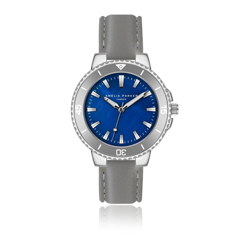 Aquelle Silver Padded and stitched smooth