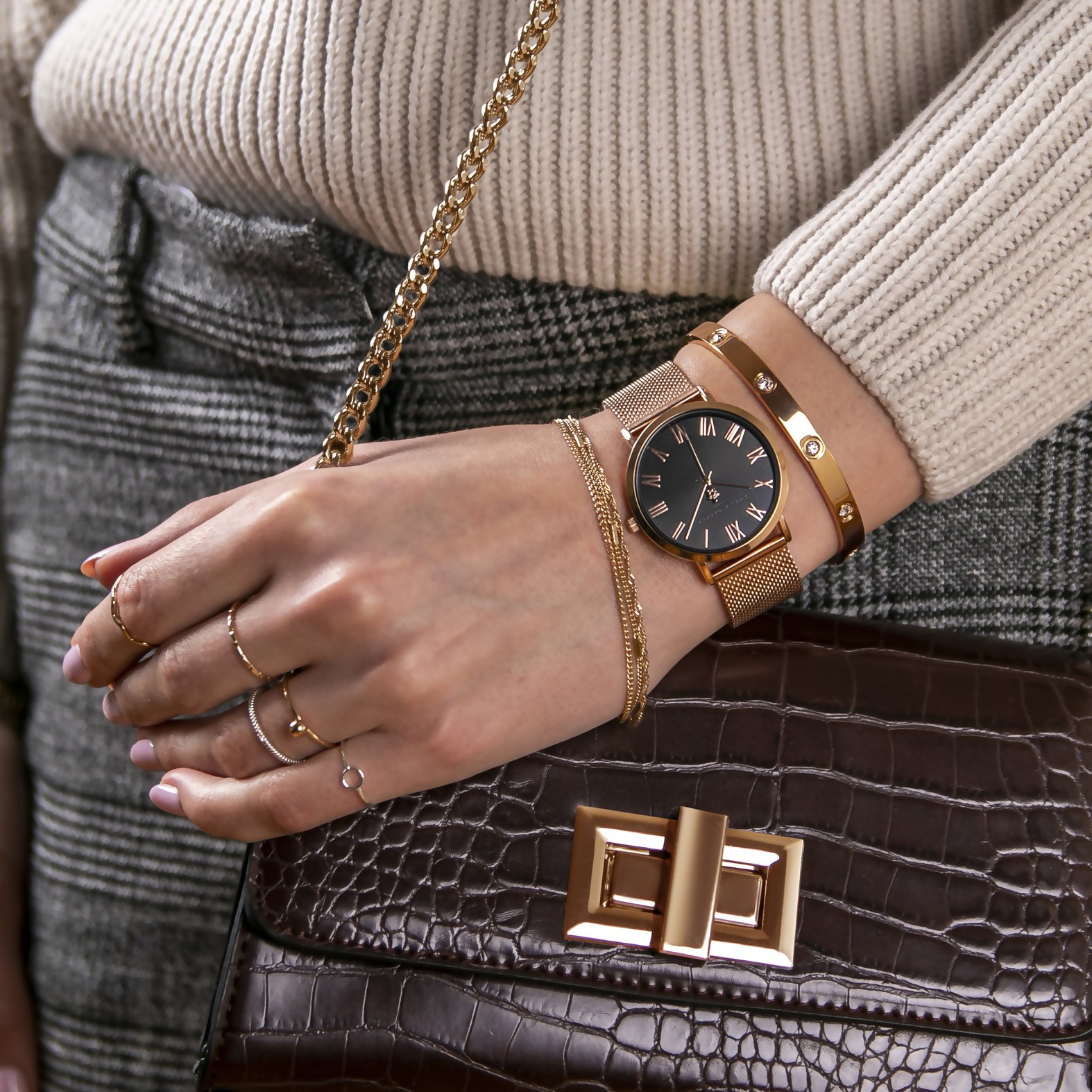 Grand Noir Rose gold Mesh Set - Image 2