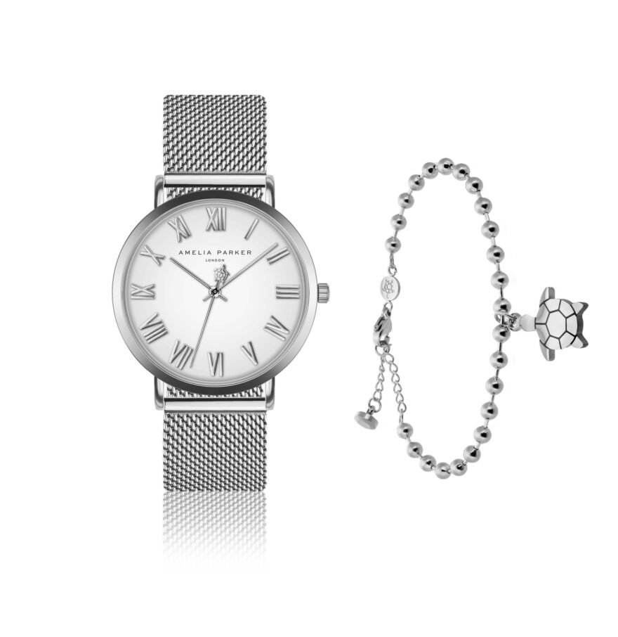 Grand Blanc Silver Mesh Set