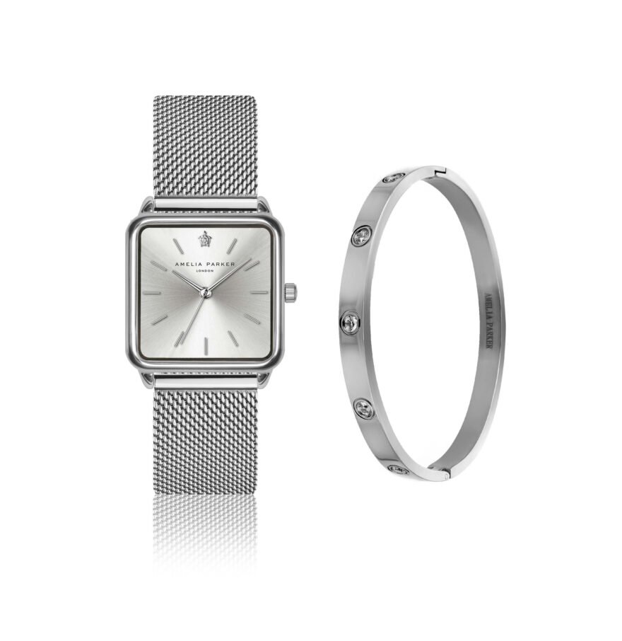 Plaza Silver Mesh Set