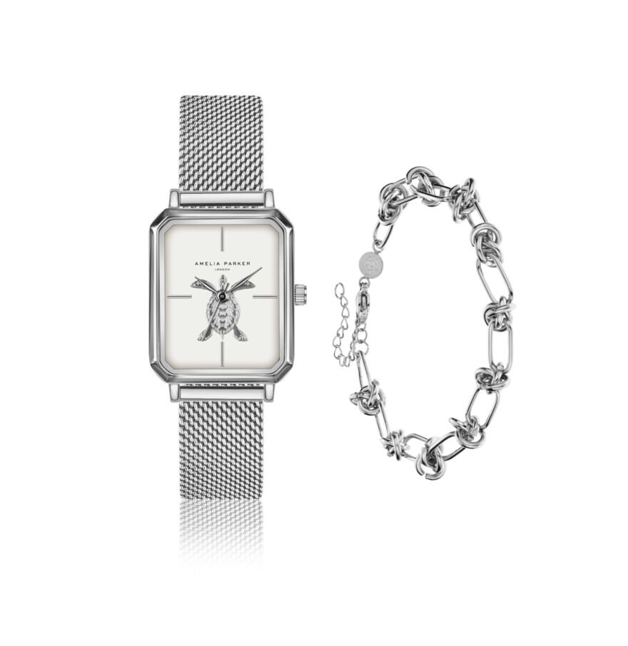 Serendipity Sea  Silver Mesh Set